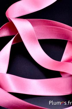 Ruban satin - largeur 25 mm - rose ancien
